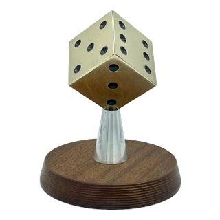 Mid-Century Dice Paperweight, 1950s For Sale