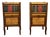 English Nightstand with Books and Marqueterie, Set of 2 For Sale