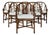 Vintage McGuire M-74 “Arrow Back” Rattan Dining Arm Chairs by Elinor McGuire, Set of Six For Sale