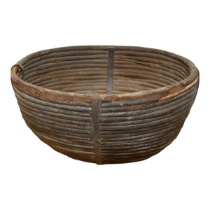 Large Indian Wicker Basket-Haldia