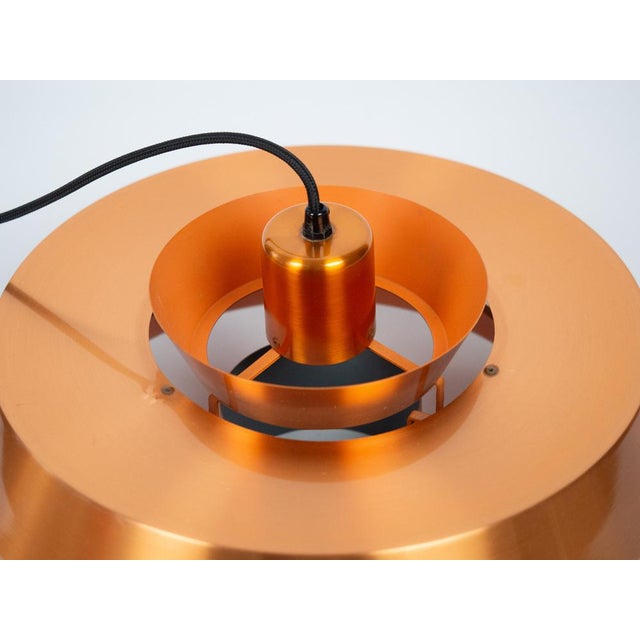 Copper Vintage Danish Nova Pendant Lamp by Jo Hammerborg for Fog & Mørup, 1963 For Sale - Image 8 of 13