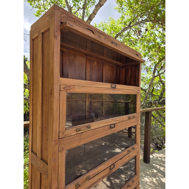 Traditional Bookcase Mercantile Collector Display Case Two Available For Sale - Image 3 of 12