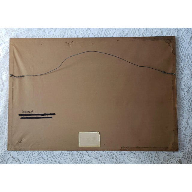 1940s 1940s Framed Nautical Print of 'Sails of a Full-Rigged Ship' For Sale - Image 5 of 7