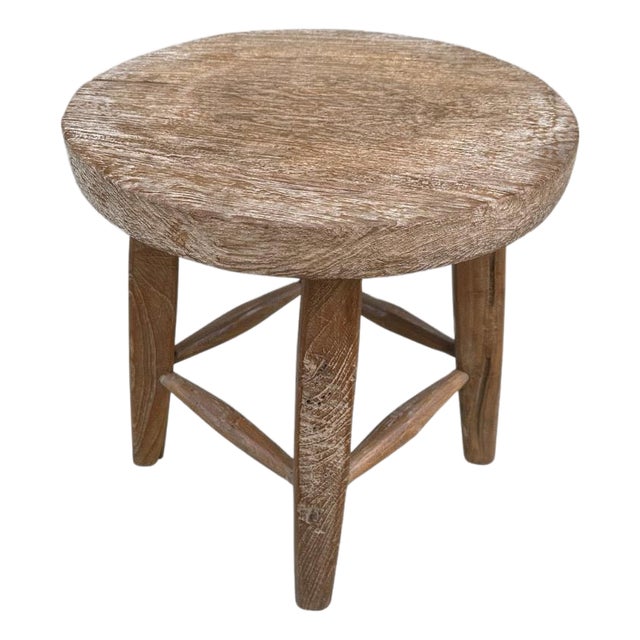Andrianna Shamaris Wabi Sabi Round Side Table or Stool For Sale
