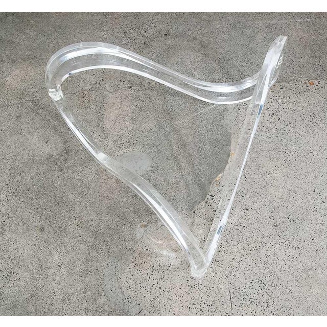 1970s 1970s Mid Century Modern Coffee Table Abstract Sculptural Glass Attributed to Charles Hollis Jones For Sale - Image 5 of 12