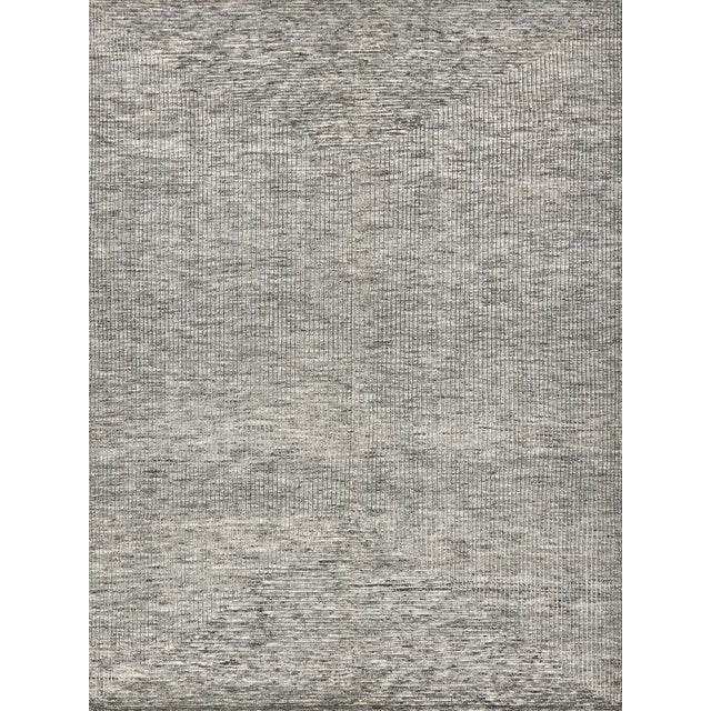 Exquisite Rugs Crescent Hand-Knotted New Zealand Wool Gray Rug-12'X15' For Sale