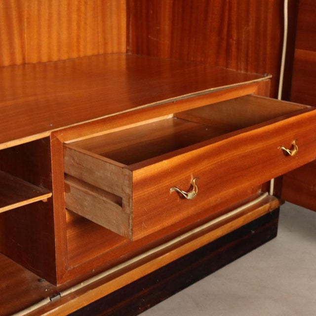 Wardrobe Cabinet in Wood, 1940s For Sale - Image 5 of 11