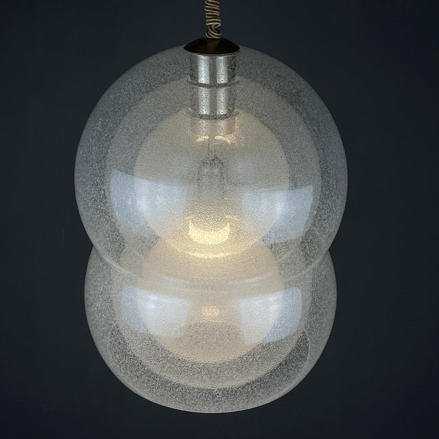 Murano Pendant Lamp from Mazzega, Italy, 1960s For Sale - Image 4 of 17