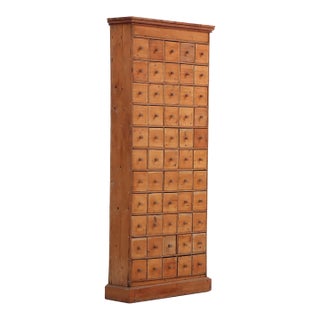 A Vintage Pine Apothecary Cabinet, Late 19th C., Belgium. For Sale