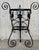 Victorian 20th Century Set of Two Black Wrought Iron Painted Adjustable Plant Stands For Sale - Image 3 of 12