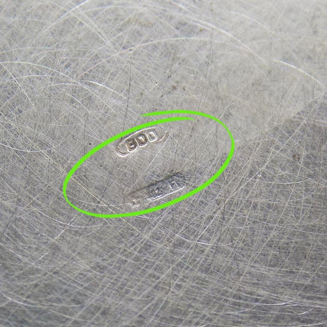 Silver Vintage Italian Handmade Genuine Silver Cooking Pot Dollhouse Miniature, 1980s For Sale - Image 8 of 12