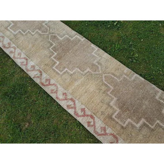 1970s Vintage Turkish Runner - 2′ × 11′5″ For Sale - Image 9 of 10