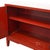 Early 21st Century Red and Gold Lacquer Carved Wood Cabinet For Sale - Image 5 of 7