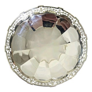 Antique Art Deco Sterling Silver Compotier from Adie Brothers, Birmingham, 1927 For Sale