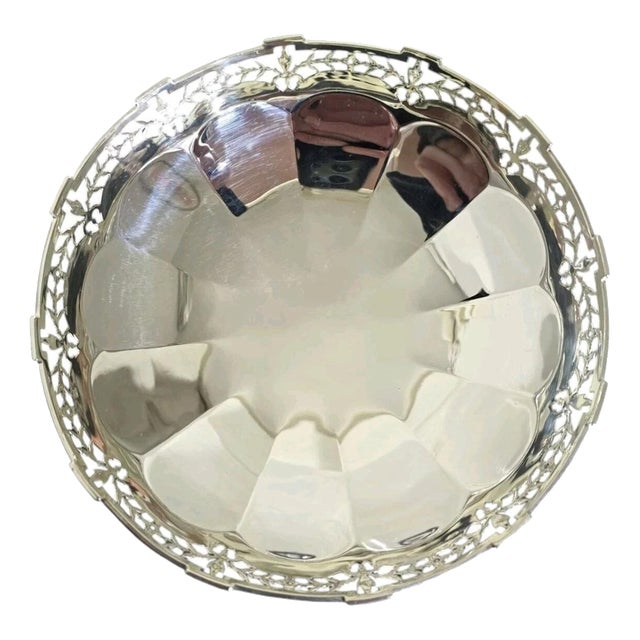 Antique Art Deco Sterling Silver Compotier from Adie Brothers, Birmingham, 1927 For Sale