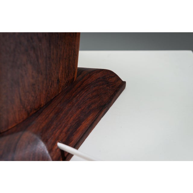Large Mid-Century Rosewood Table Lamp, 1960s For Sale - Image 4 of 15