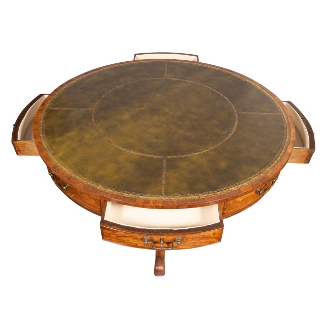 Early Victorian Mahogany Drum Table For Sale In Boston - Image 6 of 12