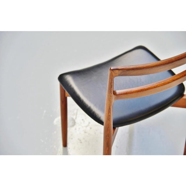 Black Model 61 Dining Chairs attributed to Harry Østergaard for Randers Mobelfabrik, 1961, Set of 4 For Sale - Image 8 of 11