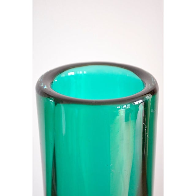 Bauhaus Las Palmas Glass Vase by Roland Posch for Gral, 1960s For Sale - Image 3 of 5