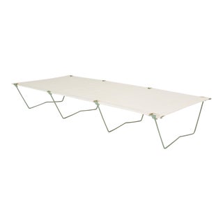 Vintage Army Cot or Camp Bed With Canvas Sling For Sale
