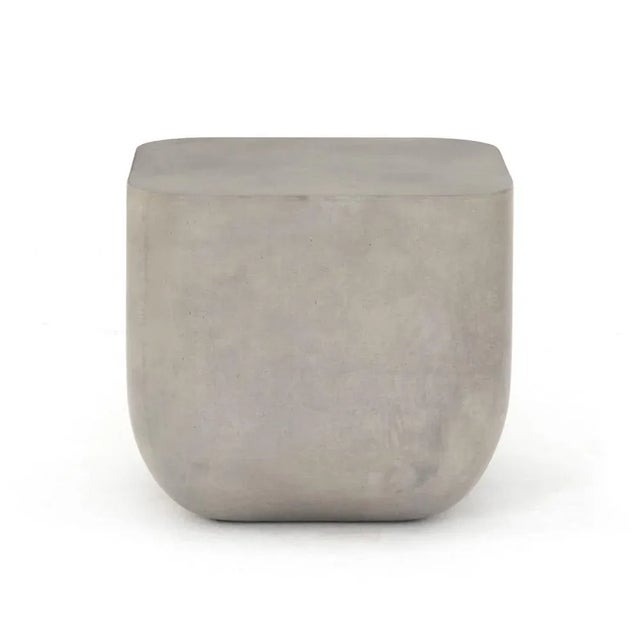 2020s Four Hands Ivan Square Concrete End Table For Sale - Image 5 of 11