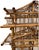 Vintage Bamboo Pagoda Standing Etagere / Bar Display Shelf, Wine Rack, Tiki Display Shelf For Sale - Image 9 of 12