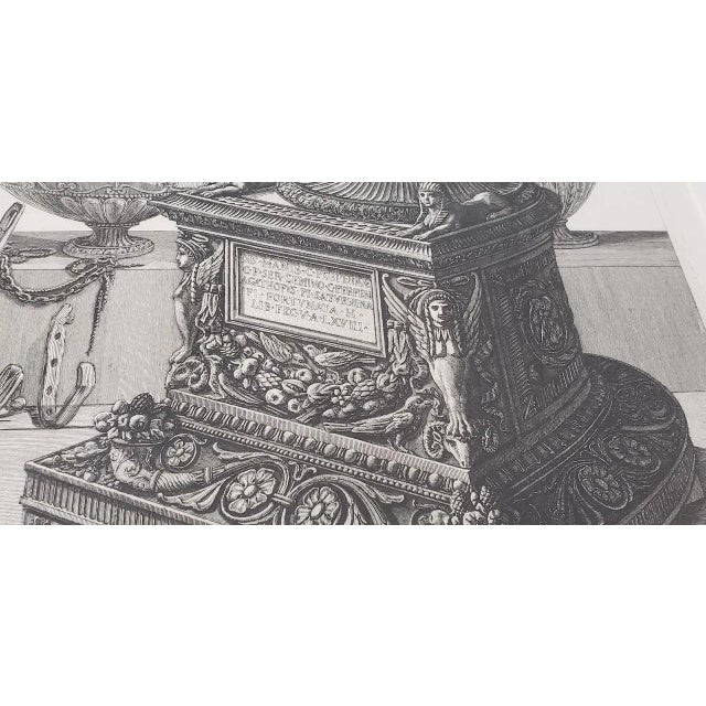 Giovanni Piranesi Marble Urns and Vases and Lamps Etching C.1770 For Sale - Image 9 of 13