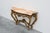 Louis XV Rococo Style Carved Gilt Console Table with Rose Marble Top, Italy, 1950s For Sale - Image 11 of 16