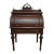 Antique 19th Century Mahogany Renaissance Revival Banker's Cylinder Secretary Desk For Sale