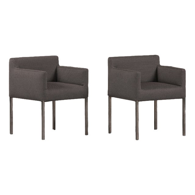 Chairs in Grey Fabric from Ligne Roset, France, 2000s, Set of 2 For Sale