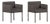 Chairs in Grey Fabric from Ligne Roset, France, 2000s, Set of 2 For Sale