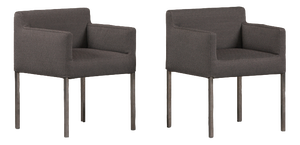 Chairs in Grey Fabric from Ligne Roset, France, 2000s, Set of 2