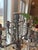 Glass Late 20th Century Victorian Cast and Crystal 5-Candle Candelabras For Sale - Image 7 of 9