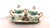 This ia a Royal Japan set of a serving tray and two covered sugar bowls ( or jelly jars and honey pots). The set is white...