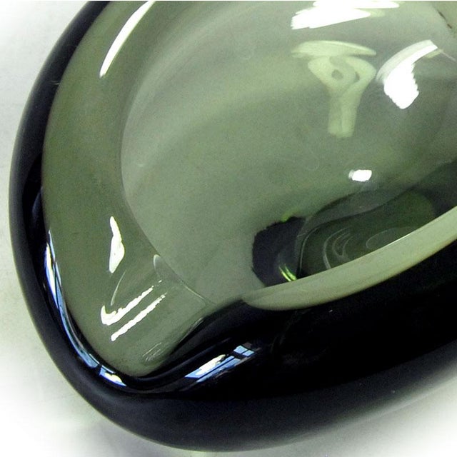 Glass Glass Shell Ashtray by Per Lutken for Holmegaard, Denmark, 1960s For Sale - Image 7 of 10