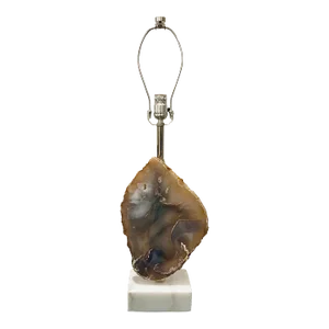 Organic Modern Agate Table Lamp