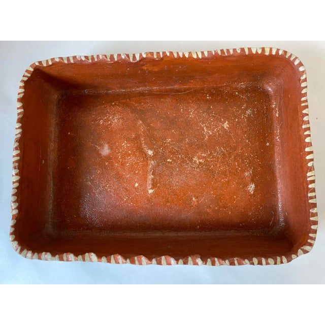Vintage Mexican Pottery Terra Cotta Dish For Sale - Image 12 of 13