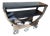 Restoration Hardware Bar Cart — Industrial Modern, Sculptural Wheels, Two‑Tier Design For Sale
