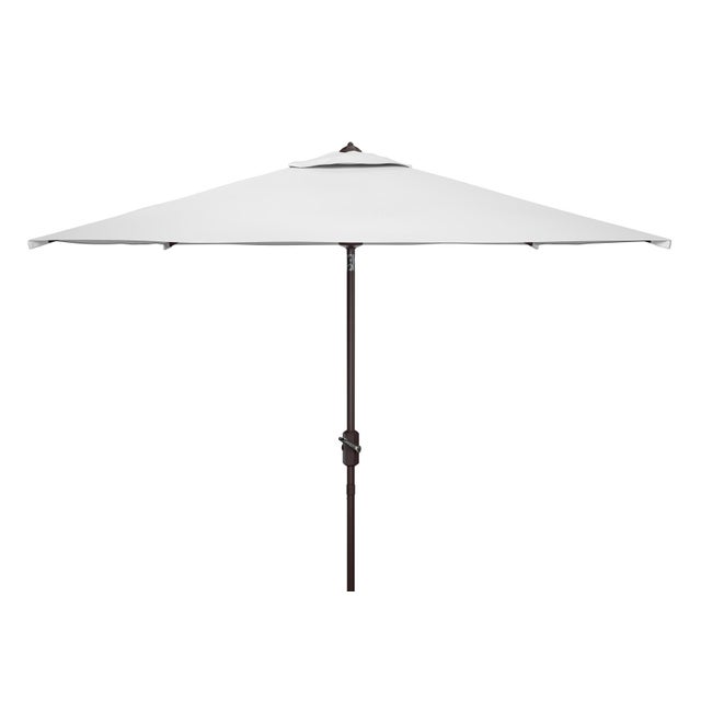 2020s Kamen 6.5Ft X 10Ft Auto Tilt Rectangle Market Umbrella, White For Sale - Image 5 of 5