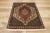 Textile Vintage Persian Sanadaj Accent Rug - 02'05 X 03'05 For Sale - Image 7 of 9