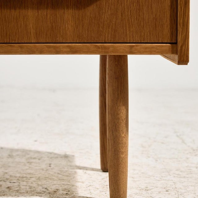 Wood Mid-Century Oak Nightstand, 1960s For Sale - Image 7 of 15