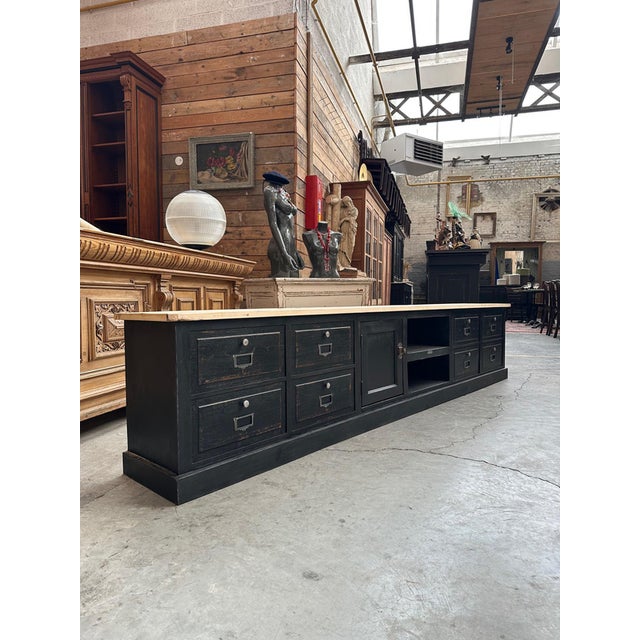Vintage Workbench Converted Into a TV Stand For Sale - Image 15 of 15