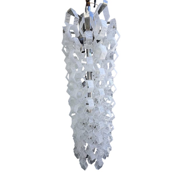 1970s Glass Chandelier attributed to Mazzega, 1970s For Sale - Image 5 of 5