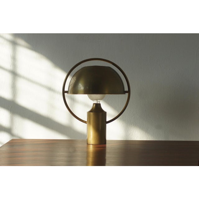 Brass Table Lamp from Florian Schulz, 1970s For Sale - Image 9 of 9
