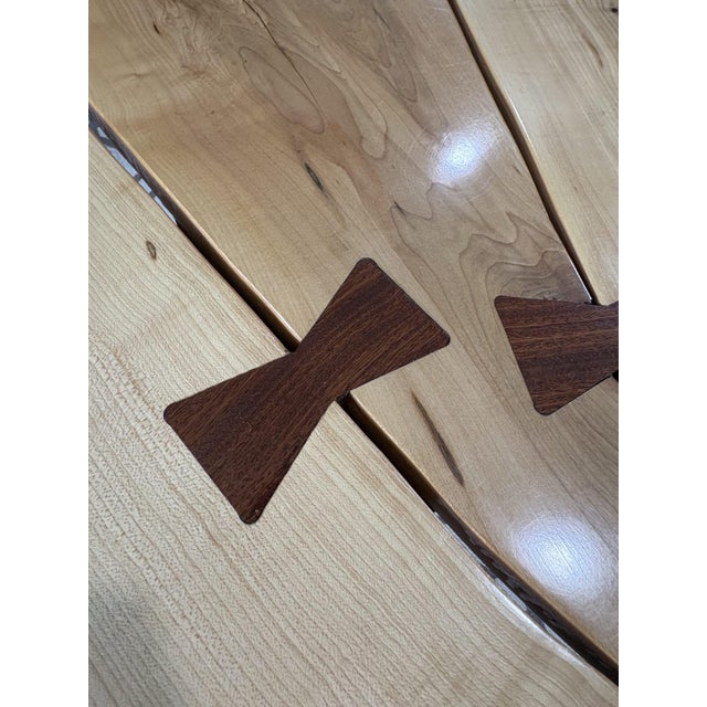 Harnett Wood Designs Dining Table and Bench Set For Sale - Image 4 of 5