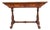 19th Century Burr Walnut Library Table, 1860 For Sale