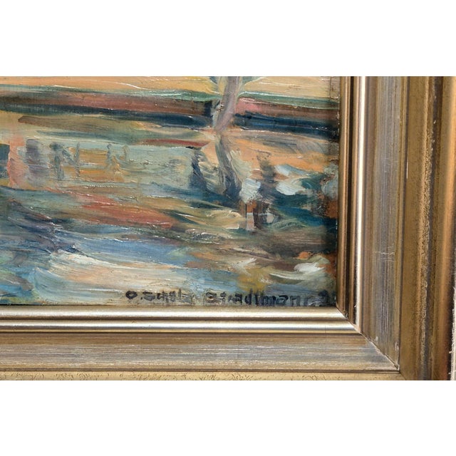 Otto Schulz Stradtmann, Lübeck, Oil Painting, 1920s, Framed For Sale - Image 9 of 17