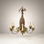 Hollywood Regency Italian Pineapple Painted Tole and Wood Chandelier - 6 Arms For Sale - Image 4 of 5
