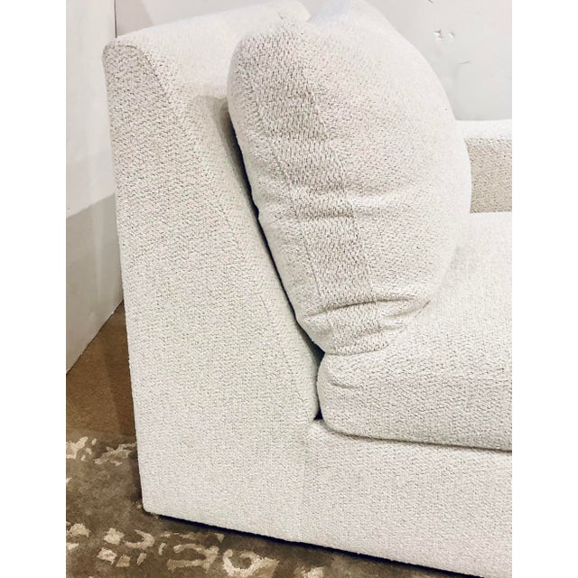 Uttermost Revelation Modern Woven White Big Wave Chaise Lounge For Sale - Image 4 of 6