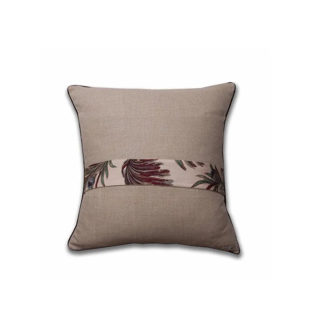 A pillow made from a reproduction fabric inspired by a 19th century design, backed with coordinating Belgian linen. Note:...